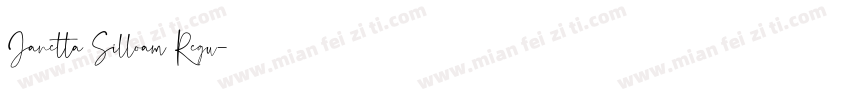 Janetta Silloam Regu字体转换
